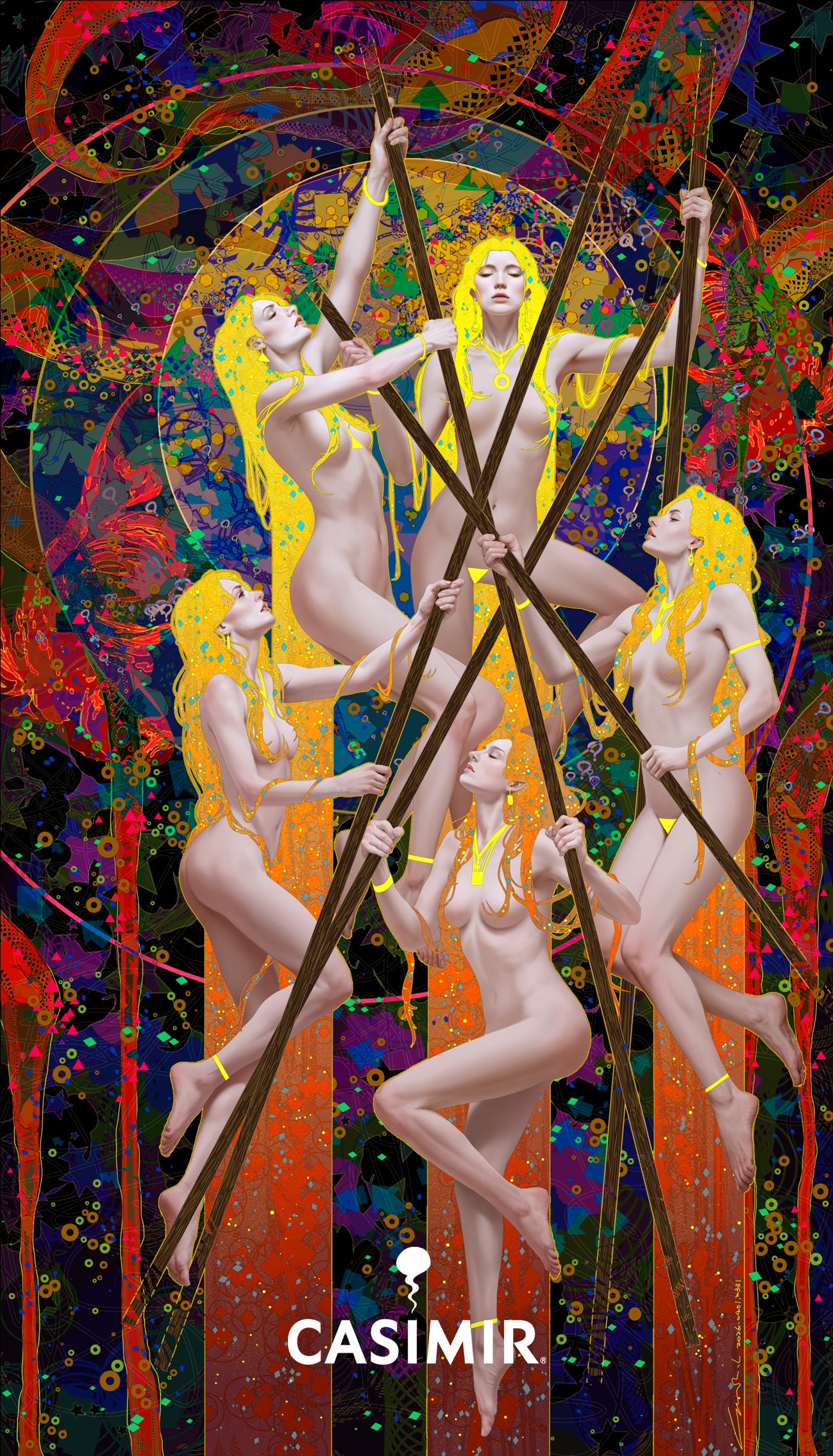 權杖五|Five of Wands