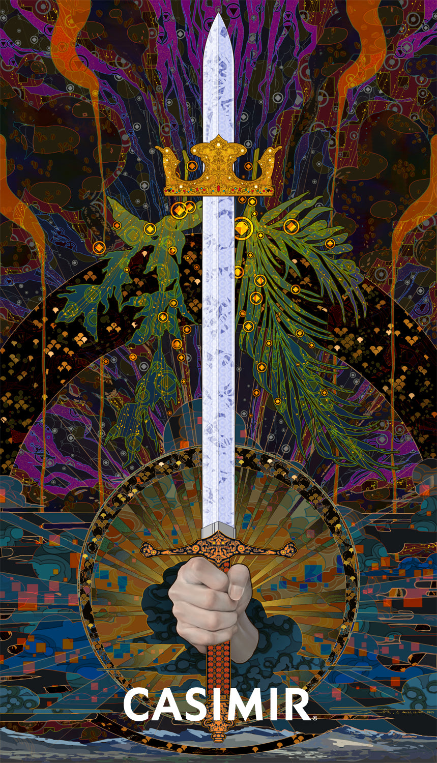 寶劍王牌｜Ace of Swords｜CASIMIR｜版畫