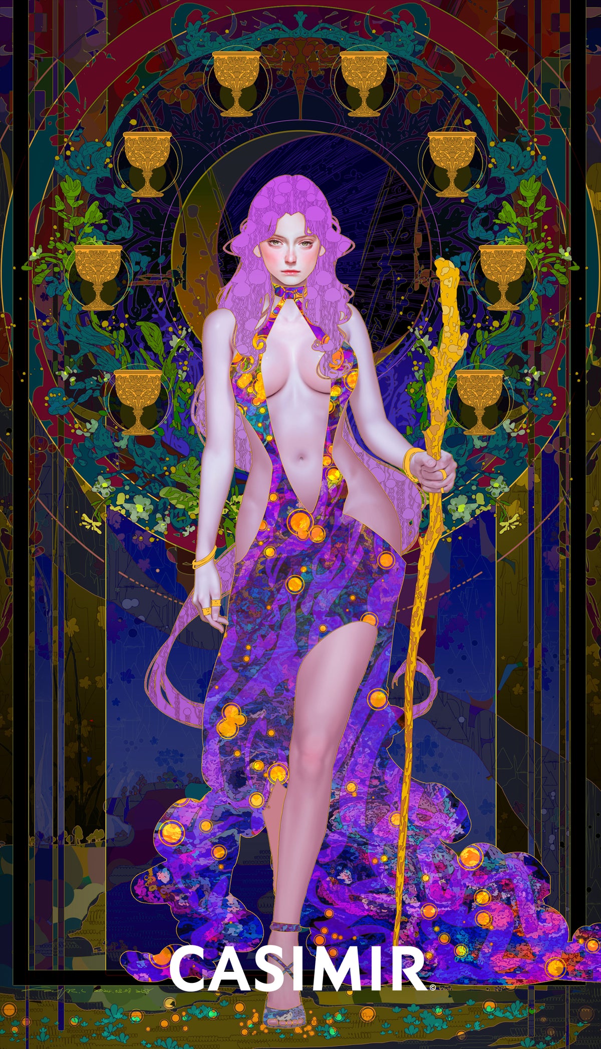 聖杯八｜Eight of Cups｜CASIMIR｜版畫