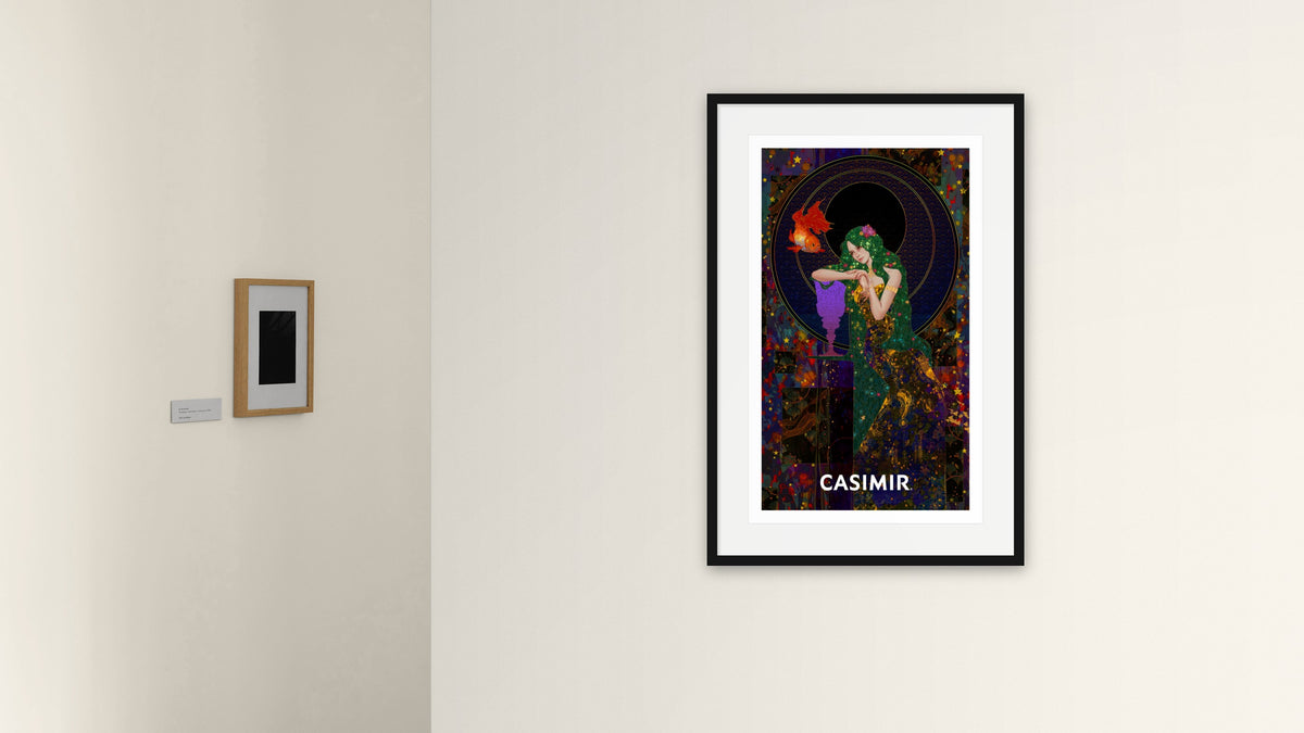 聖杯侍者｜CASIMIR｜版畫・掛畫空間示意