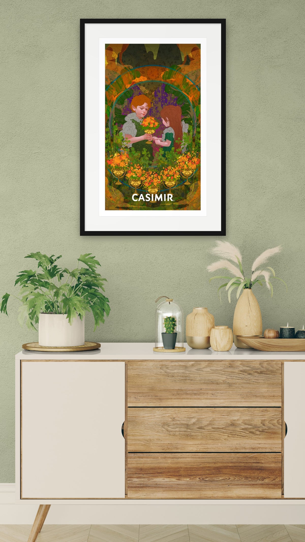 聖杯六｜CASIMIR｜版畫・掛畫空間示意