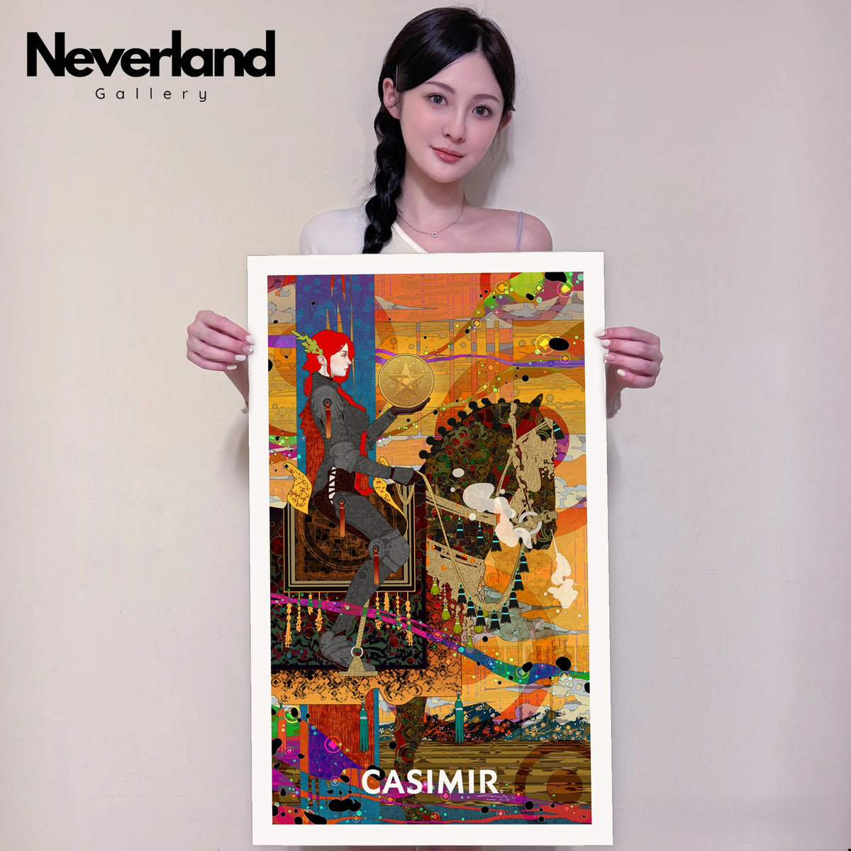 錢幣騎士｜CASIMIR｜版畫・實體手持示意