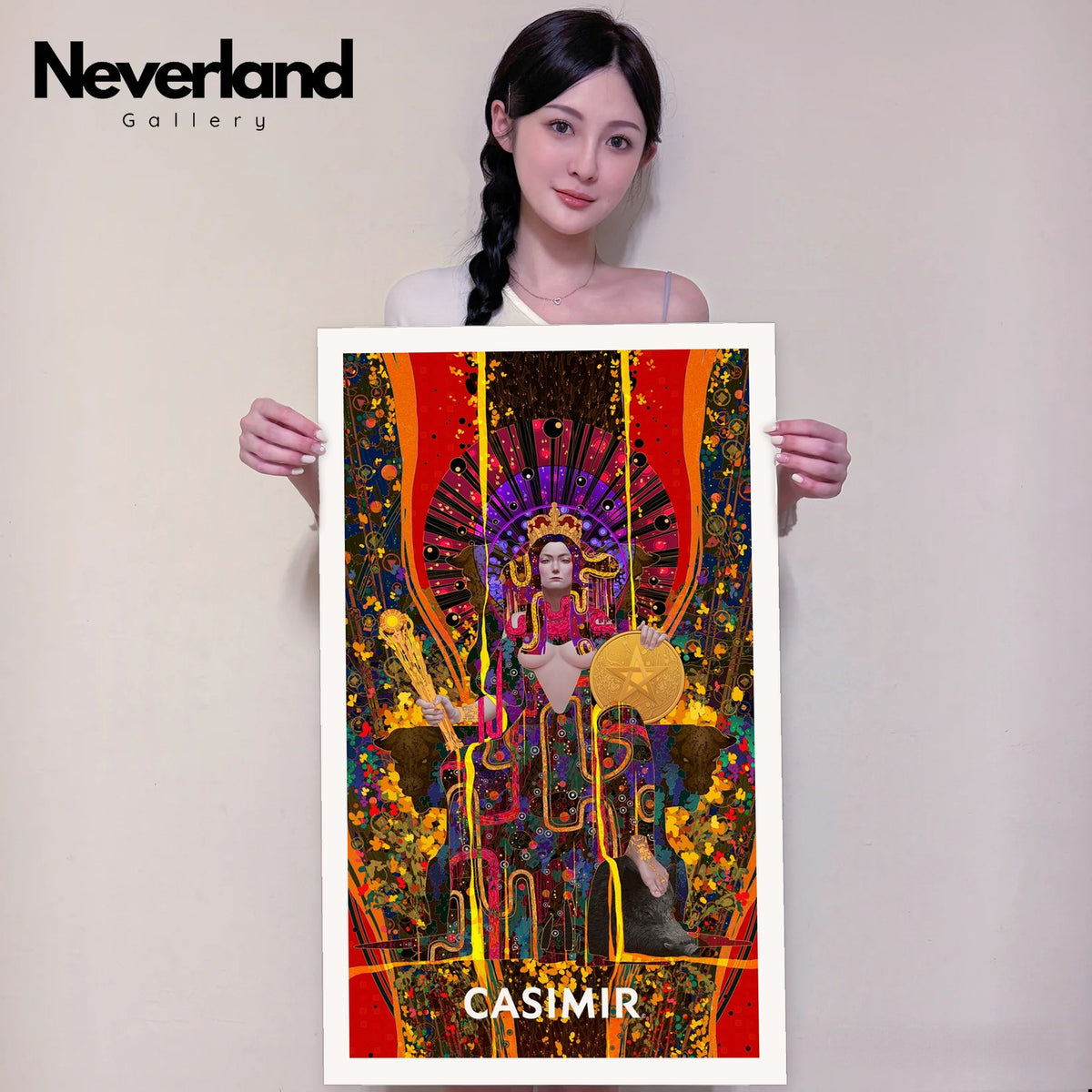 錢幣國王｜CASIMIR｜版畫・實體手持示意