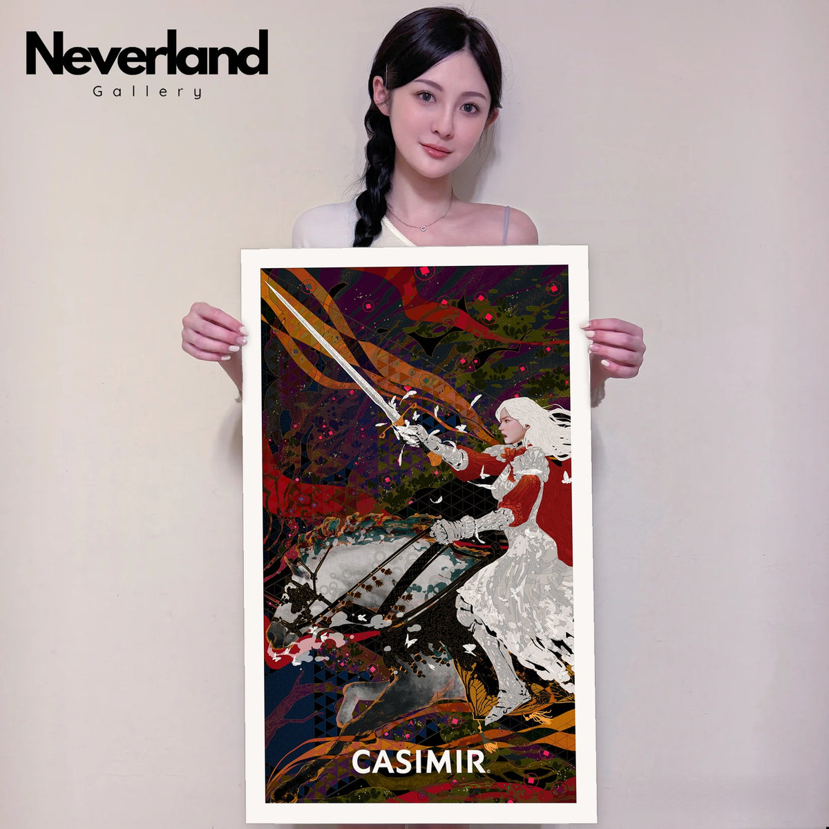 寶劍騎士｜CASIMIR｜版畫・實體手持示意