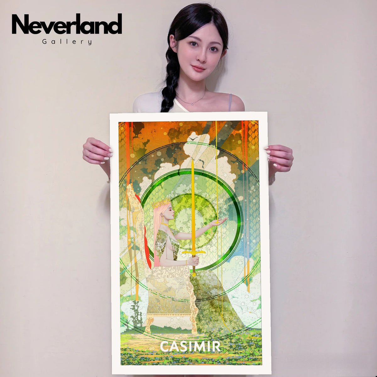 寶劍皇后｜CASIMIR｜版畫・實體手持示意