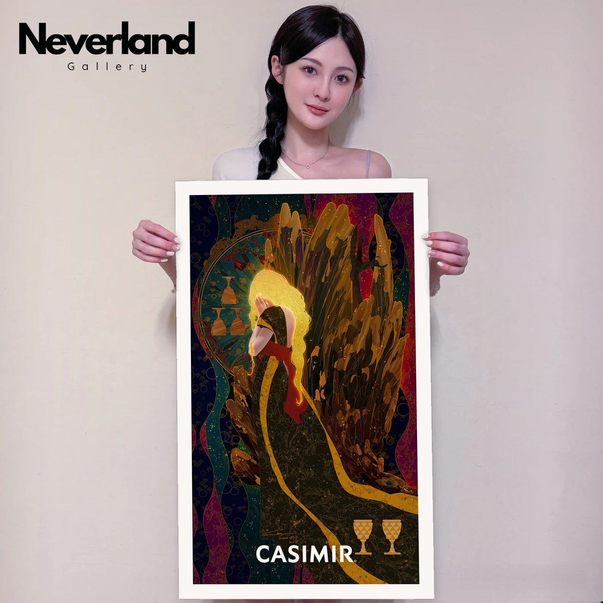 聖杯五｜CASIMIR｜版畫・實體手持示意