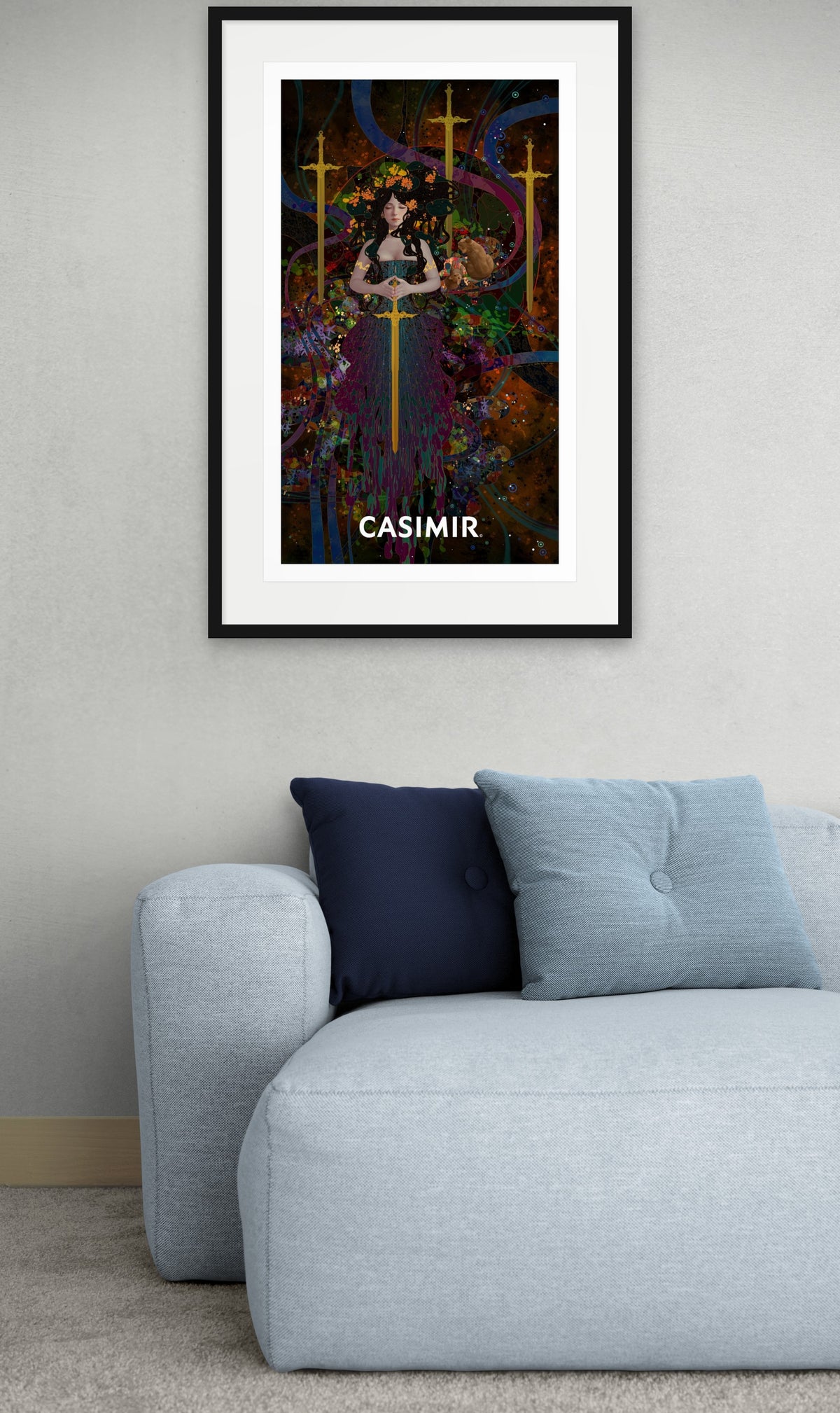 寶劍四｜CASIMIR｜版畫・掛畫空間示意