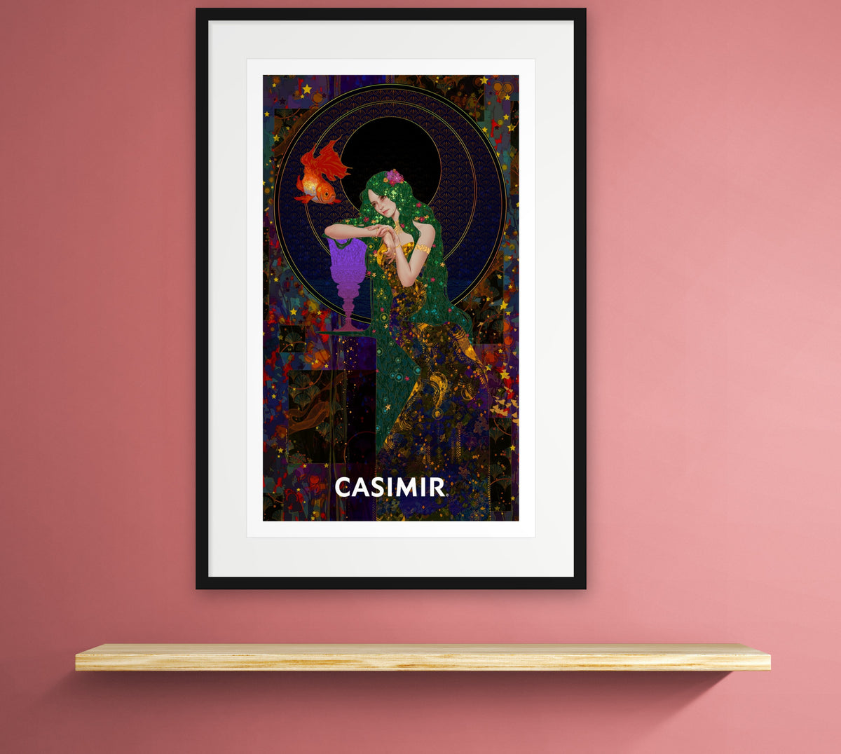 聖杯侍者｜CASIMIR｜版畫・掛畫空間示意