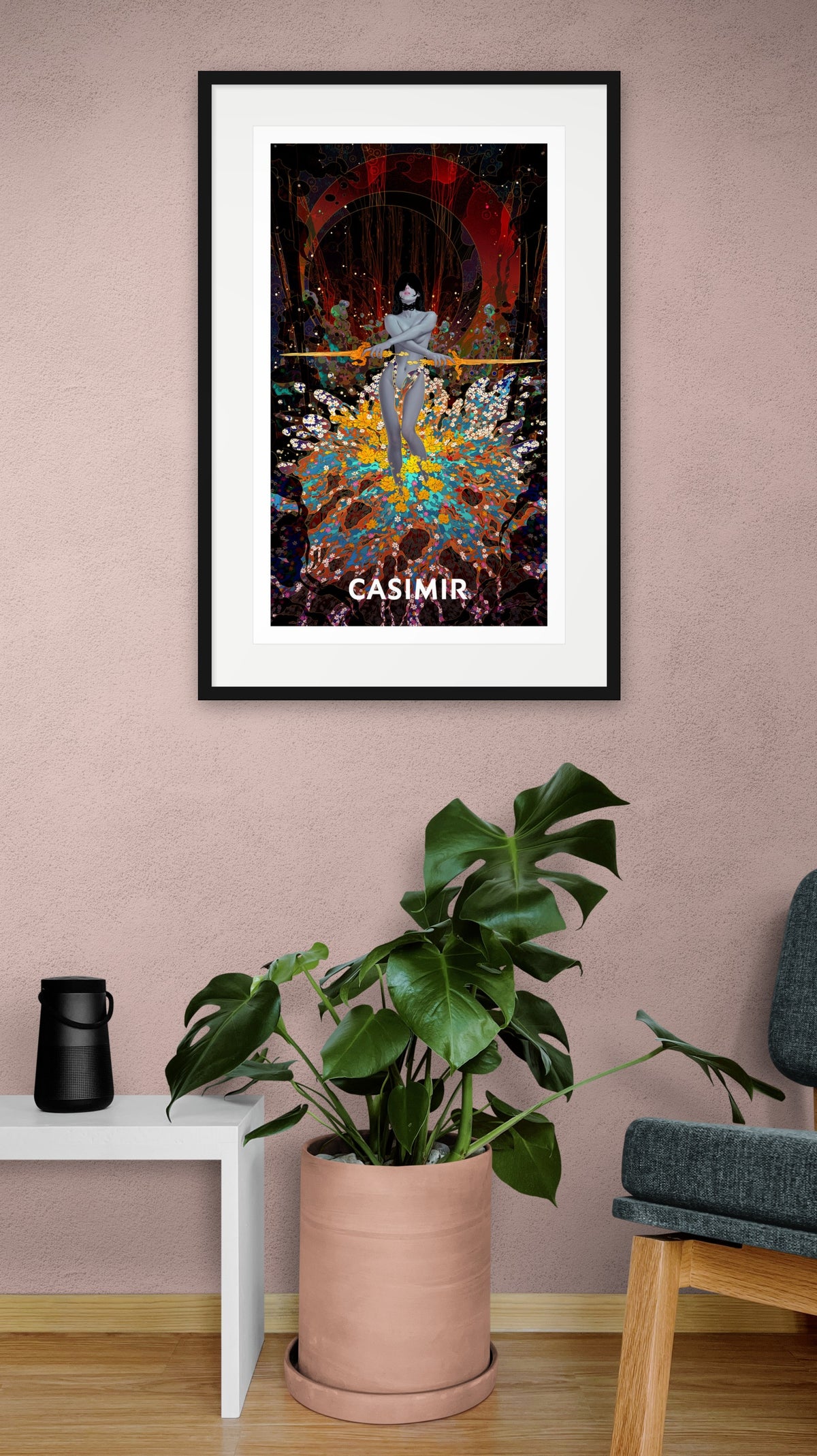 寶劍二｜CASIMIR｜版畫・掛畫空間示意